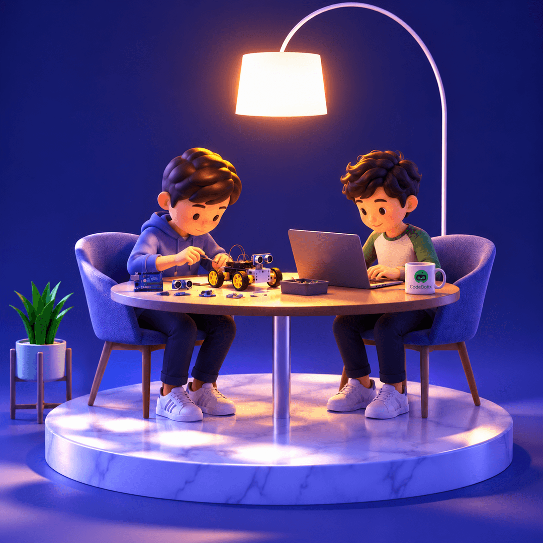 Online AI and robotics classes for kids with CodeBotix